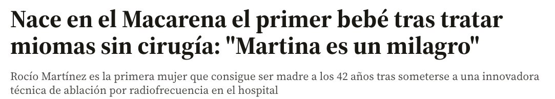 Radiofrecuencia de miomas en los medios